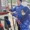 Jajaran Disperindag Kabupaten Balangan saat melakukan tera ulang di salah satu SPBU di Kecamatan Batumandi, Balangan. Foto: Disperindag Balangan