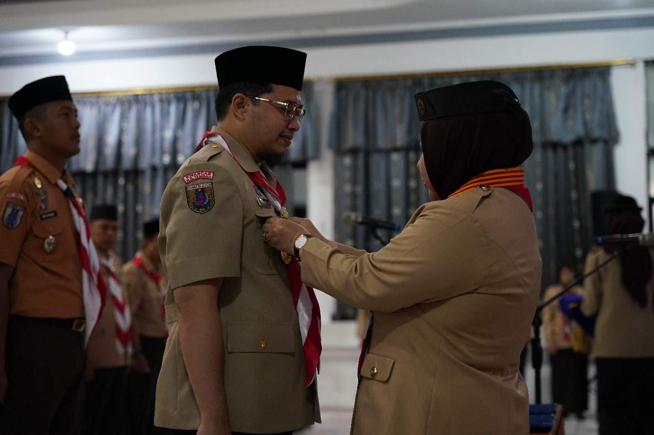 Bupati HST H Aulia Oktafiandi yang resmi dilantik menjadi Ketua Mabicab HST Masa Bakti 2023-2028. Foto: Humas Bupati HST