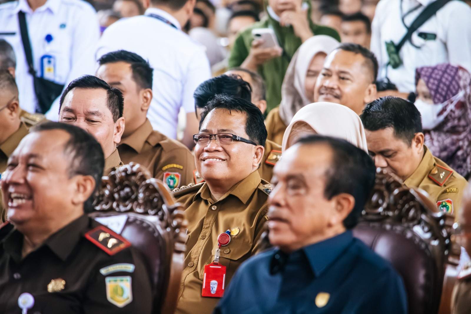  Pj Bupati Kapuas Erlin Hardi menghadiri acara pertemuan akbar lintas sektor Provinsi Kalimatan Tengah, bertempat di GOR Indoor Serba Guna Jalan Tjilik Riwut km 5, Palangka Raya, Senin (20/5/2024) pagi. Foto: Pemkab Kapuas