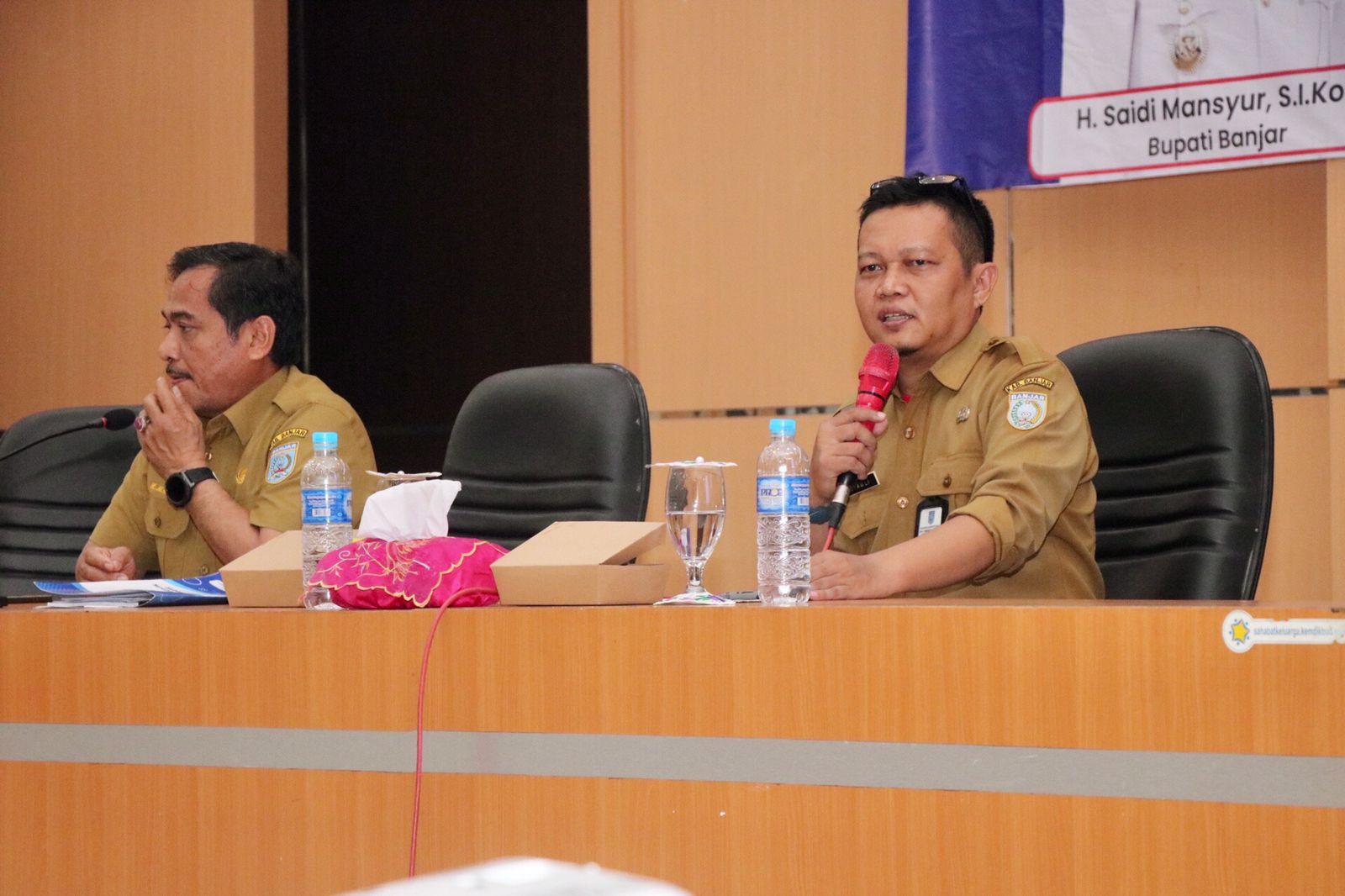 DKISP Banjar Gelar Sosialisasi SP4N LAPOR Monitoring dan Evaluasi. Foto: Pemkab Banjar