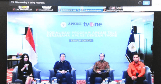 Pemkab Barut Ikuti Zoom Meeting Sosialisasi Program APKASI. Foto: Pemkab Banjar