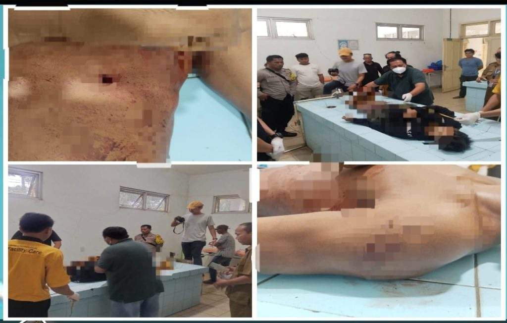 Jenazah ABS (23) warga Mandikapau yang ditemukan tergeletak dekat Masjid Simpang 3, Desa Padang Panjang, Kecamatan karang Intan, Kabupaten Banjar, Senin (1/7/2024). Foto: Istimewa