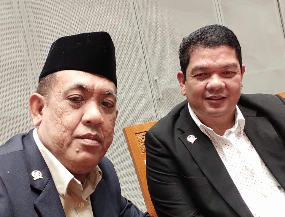 Anggota Komisi XI DPR RI Syamsul Bahri bersama Anggota DPR RI Novri. Foto: RDS for LK