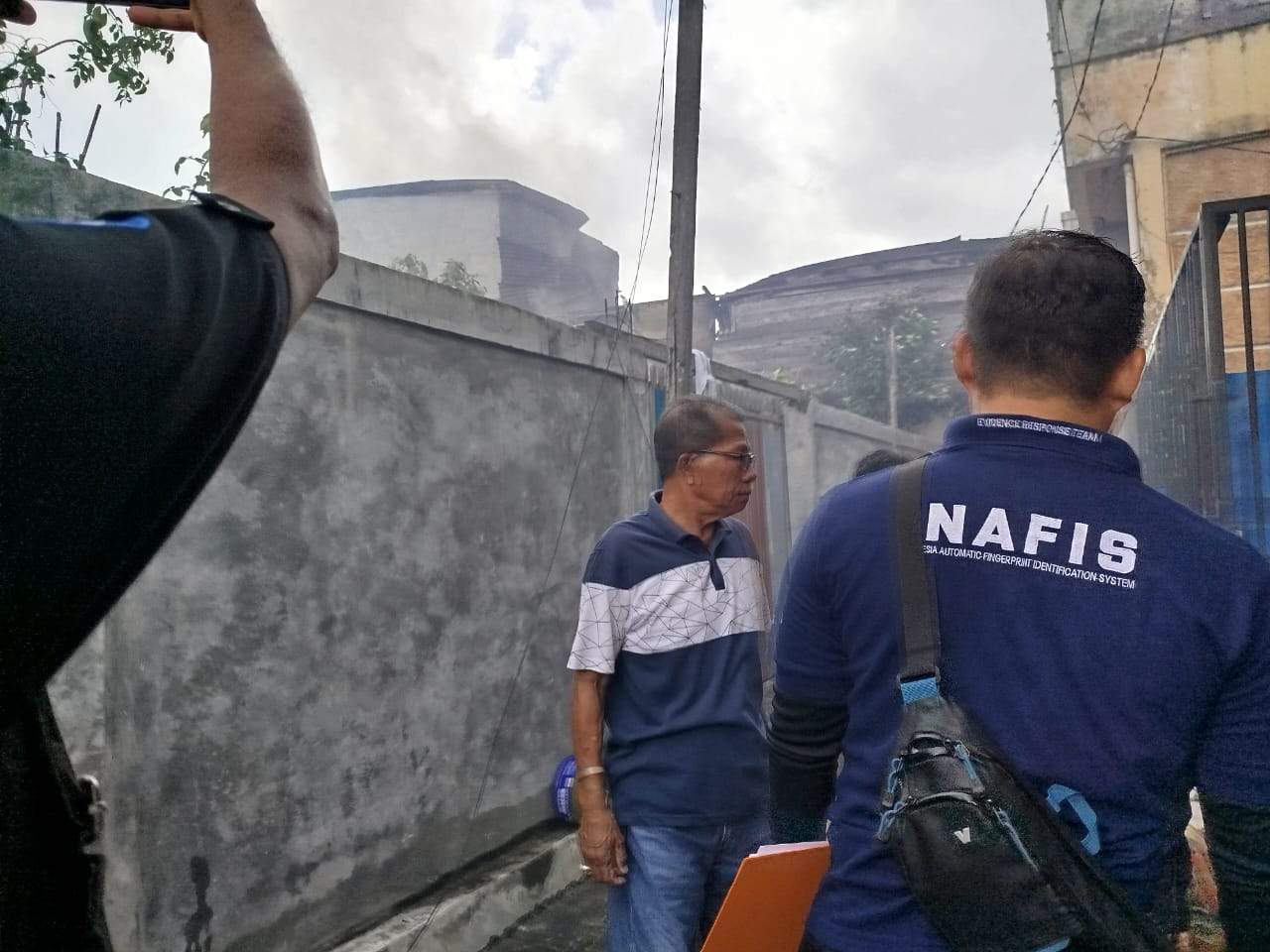 Tim inafis Polres Tanah Bumbu menuju lokasi Olah TKP. Foto: Arif/lenterakalimantan.com