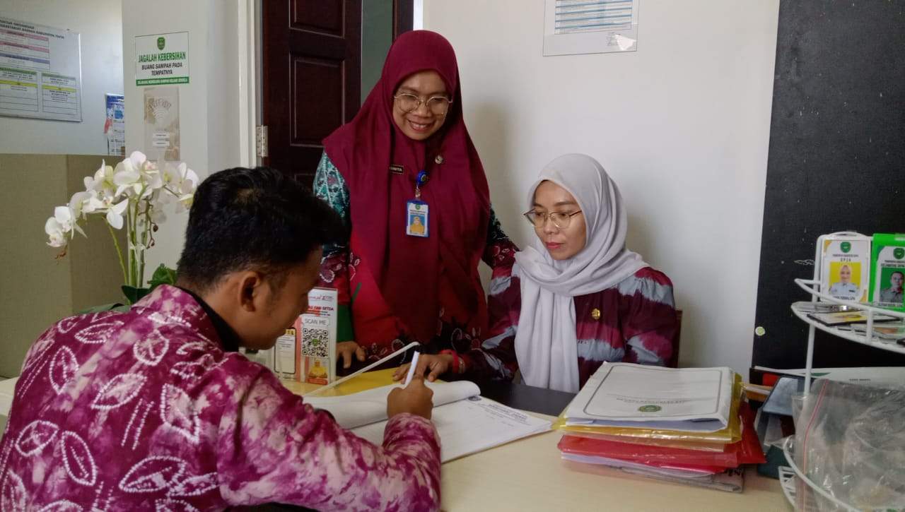 Salah satu inovasi pelayanan di Bagian Organisasi Setda Tapin