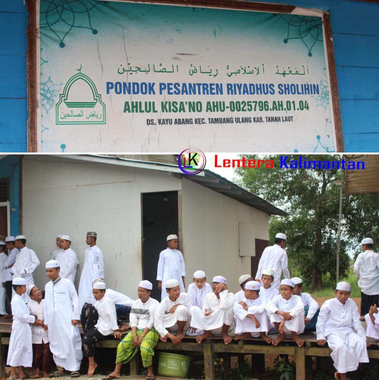 Santri di Ponpes Riyadhus Sholihin desa Kayu Abang, Tala. Foto: dok. Asep/lenterakalimantan.com