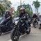 H Sani dan Gusti Kadarusman bersama ratusan pecinta motor riding bareng. Foto: JM/lenterakalimantan.com