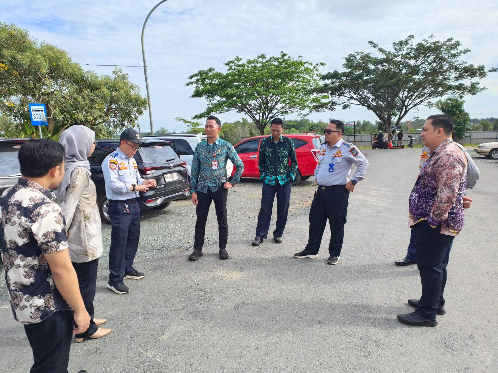 Kegiatan survei turut berhadir pada Kadishub Tala beserta jajaran, Direktur, Kabag Administrasi Umum & Keuangan RSUD Hadji Boejasin. Foto: Humas RSUD Hadji Boejasin
