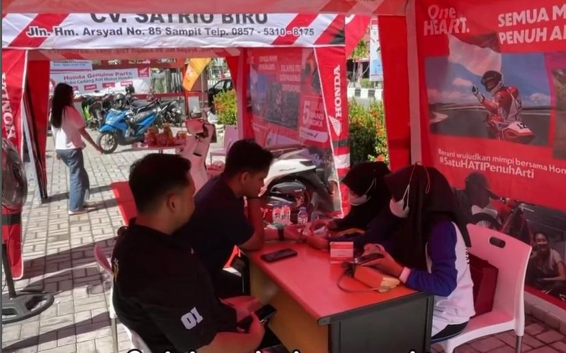 Satrio Biru Motor Hadirkan Layanan Cek Kesehatan Gratis. Foto: Trio Motor Honda