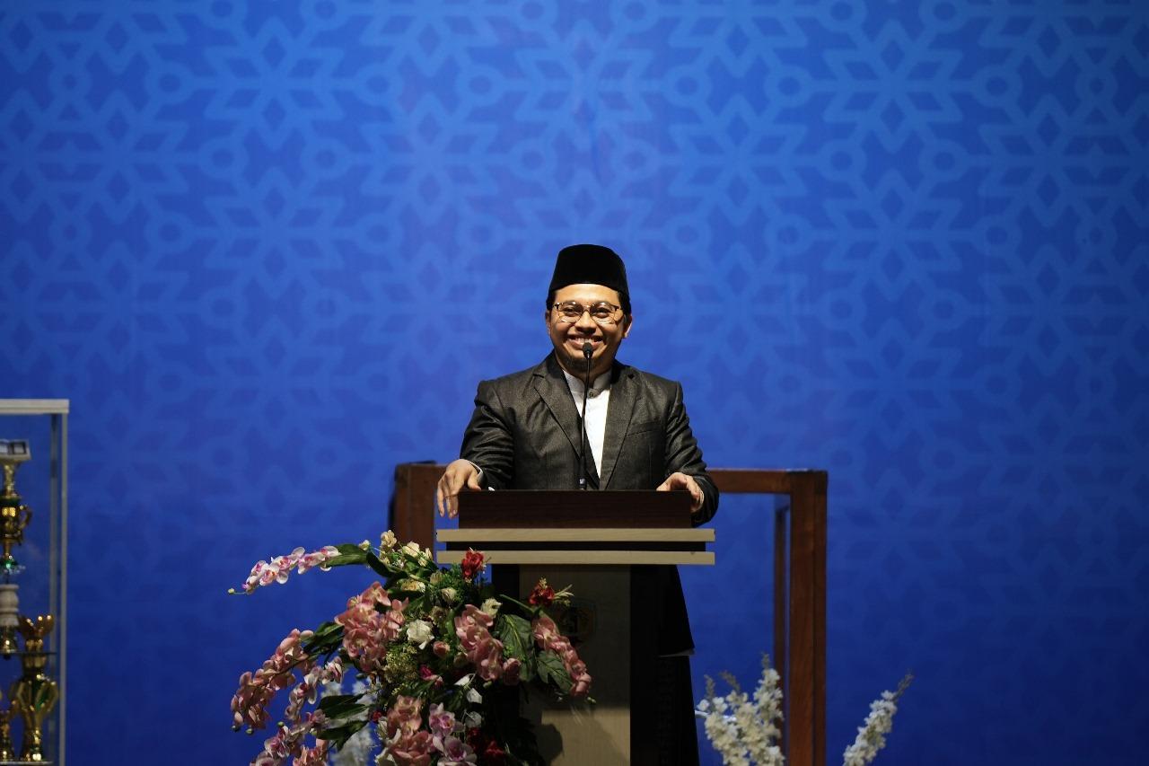 Bupati HST H Aulia Oktafiandi saat membuka secara resmi MTQ ke-44 Tingkat Kabupaten HST 2024. Foto: Humas Bupati HST