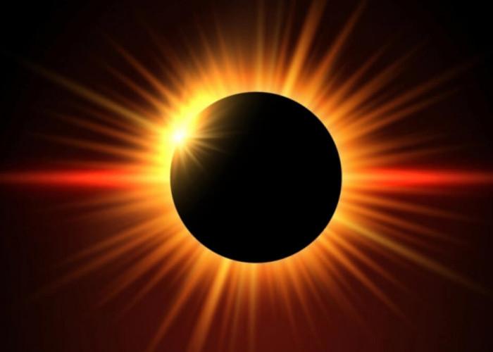 Ilustrasi gerhana matahari cincin. Foto: Freepick