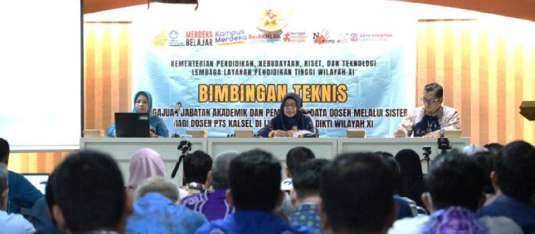 LLDIKTI Wilayah XI gelar Bimtek tentang SISTER dan Jabatan Akademik yang berlangsung di Gedung Uniska Banjarmasin, Jalan Trans Kalimantan Tatah Mesjid, Kecamatan Alalak, Kabupaten Barito Kuala, Kamis (19/9/24). Foto: Humas Uniska