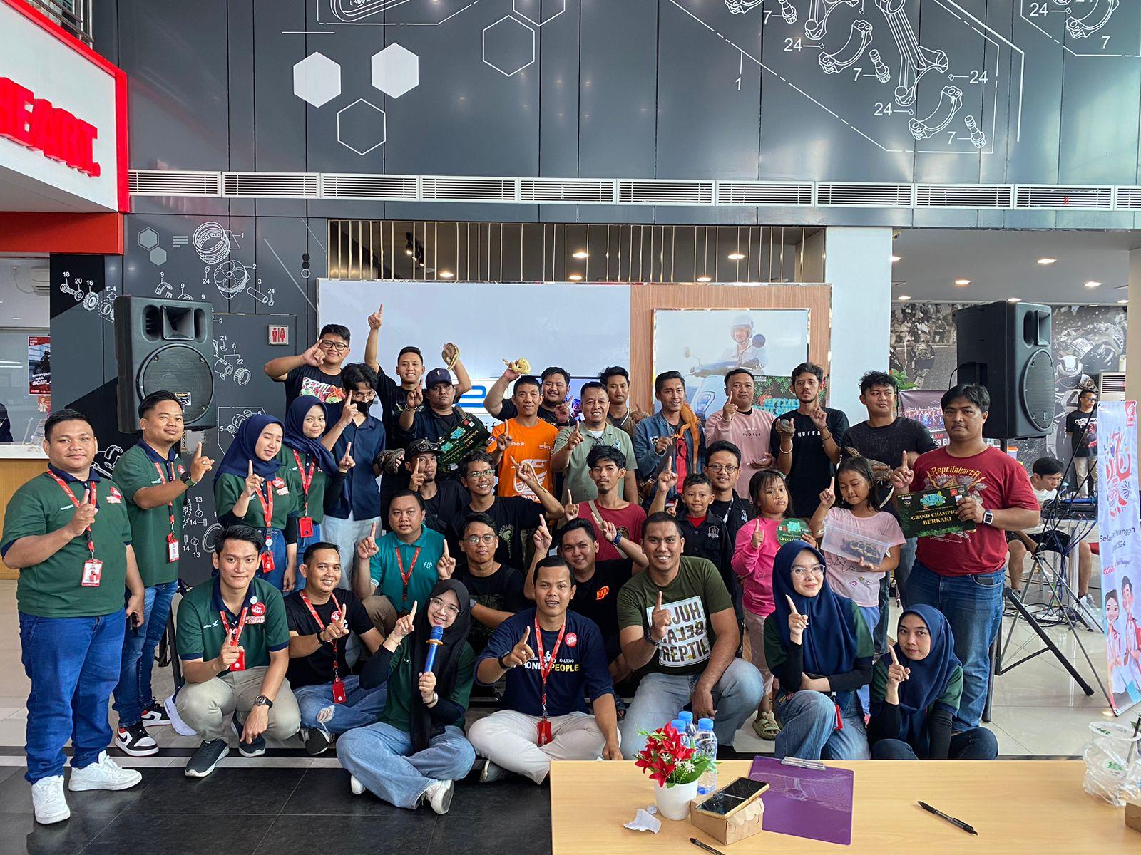 Trio Motor Perintis Sukses Gelar Reptiles Mini Contest 2024. Foto: Trio Motor Honda