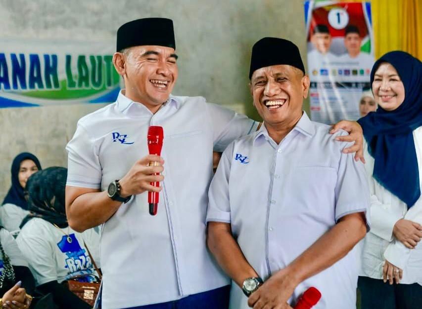 Pasangan Calon (Paslon) Bupati dan Wakil Bupati Tanah Laut nomor urut 1, H. Rahmat Irianto dan H. Muhammad Zazuli.