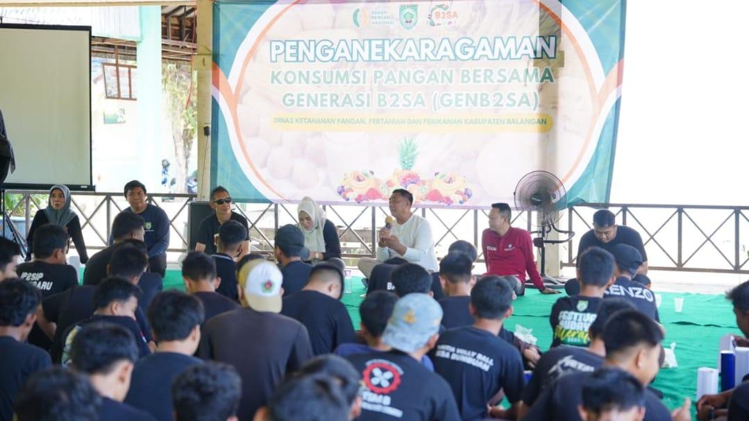 Kegiatan penganekaragaman konsumsi pangan bersama GenB2SA di SMKPP Negeri Paringin. Sumber Foto: Windi/lenterakalimantan.com