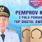 Plt Gubernur Kalimantan Selatan (Kalsel), H Muhidin meraih penghargaan Top Leader on Digital Implementation dari ajang Top Digital Award (TDA) yang diinisiasi majalah IT Works. Foto: Pemprov Kalsel
