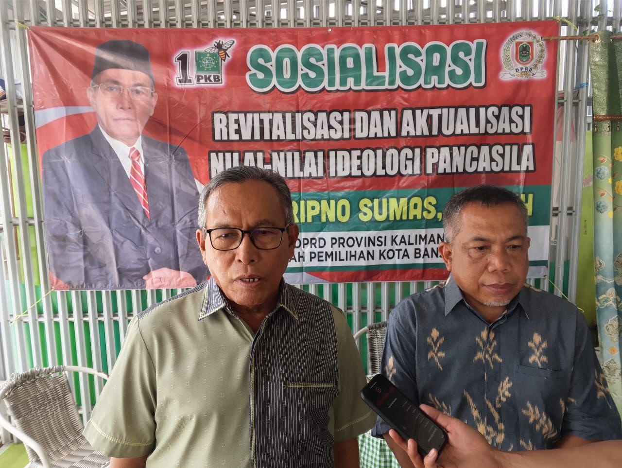 Wakil Ketua Komisi II Bidang Ekonomi dan Keuangan DPRD Kalimantan Selatan (Kalsel), H Suripno Sumas, berpendapat,ketahanan pangan keluarga bagian dari wawasan kebangsaan atau wasbang. Foto: Ikhsan/lenterakalimantan.com