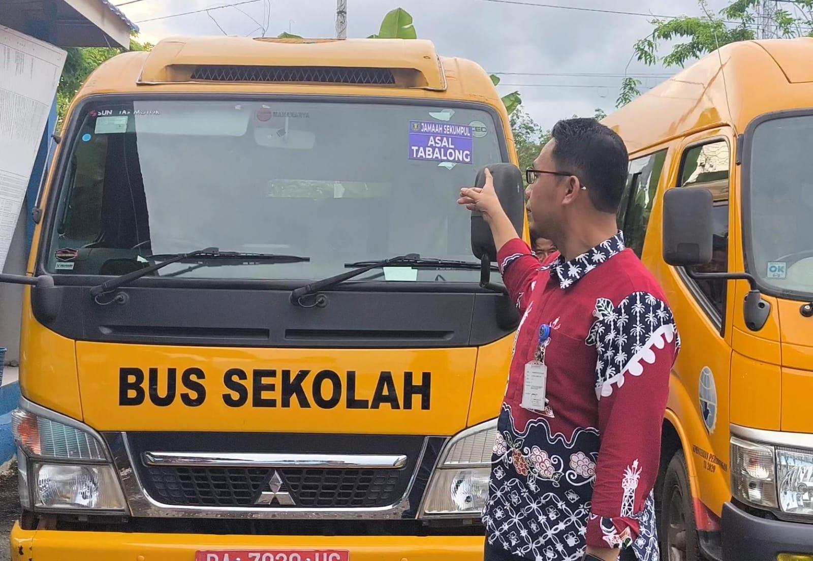 Angkutan gratis yang disiapkan pemerintah daerah. Foto: JM/lenterakalimantan.com