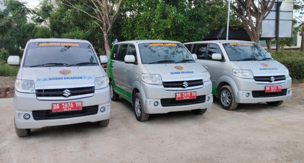 Penampakan Minibus jenis AVP yang beroperasi untuk membantu aktivitas warga di Kabupaten Balangan secara gratis. Foto: Diskominfosan Balangan