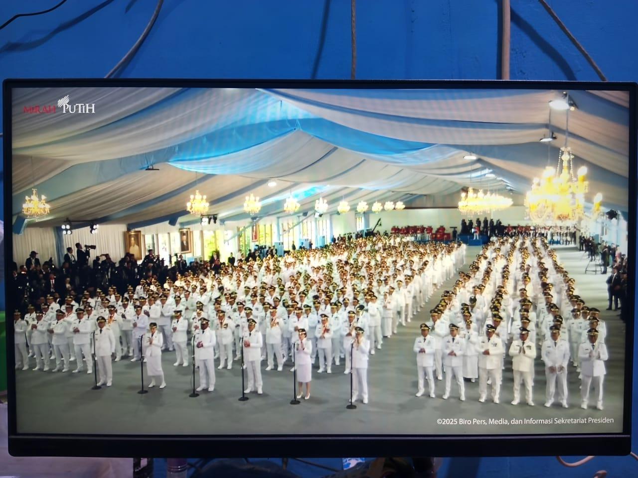 Sebanyak 961 Kepala Daerah ikuti pelantikan di Istana Negara oleh Kepala Negara, Kamis (20/2/2025). Foto: Arsyad/lenterakalimantan.com