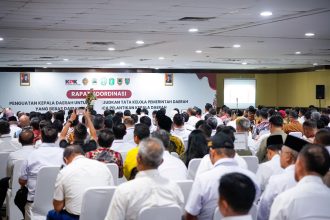 Setyo Budiyanto dalam Rapat Koordinasi (Rakor) Penguatan Kepala Daerah di Jogja Expo Center (JCE), Yogyakarta, Rabu (19/03/2025). Foto: Prokom Banjarmasin