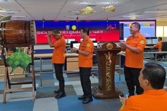 Marsekal Madya TNI, Muhammad Syafii Secara simbolis buka Siaga Khusus Lebaran 2025. Foto: Basarnas