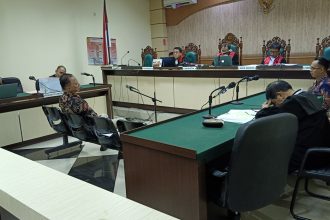 Teks foto : Sidang Kasus Korupsi di Dinas Sosial Kabupaten Hulu Sungai Tengah