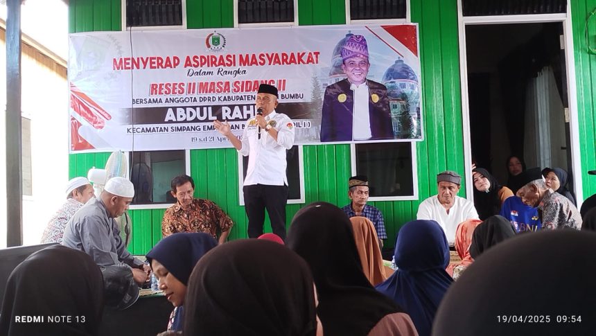 Serap Aspirasi Warga Tungkaran Pangeran, Abdul Rahim Siap Perjuangkan Usulan Pembangunan