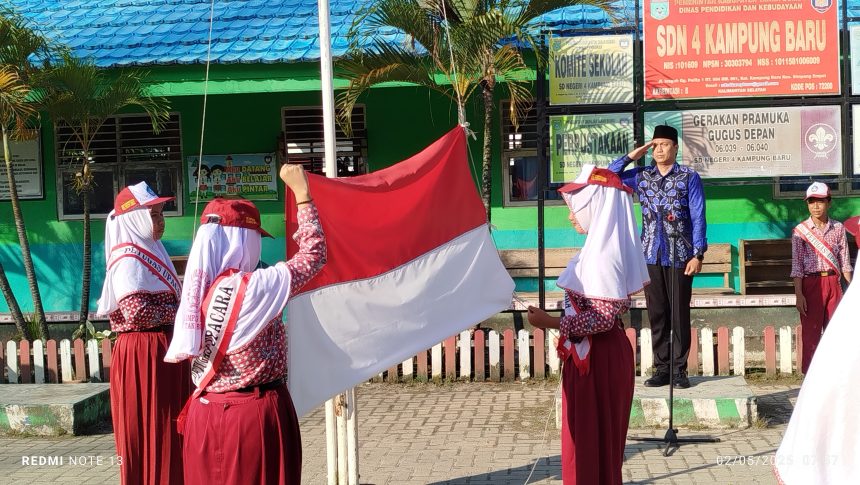 SDN 4 Kampung Baru Peringati Hardiknas 2025, Bacakan Amanat Menteri Pendidikan