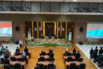 Teks foto : Dewan Perwakilan Rakyat Daerah (DPRD) Kabupaten Barito Kuala menggelar Rapat Paripurna ke-16 Masa Sidang III Tahun Sidang 2024–2025 pada Rabu (30/4/2025) di Ruang Sidang Paripurna DPRD.