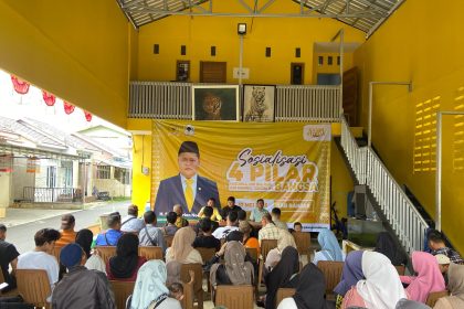 Anggota DPR RI Sandi Fitrian Noor Sosialisasikan 4 Pilar Sekaligus Bernostalgia Dengan Masyarakat Sungai Jingah