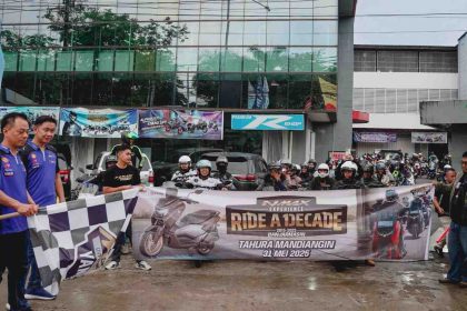 Yamaha Gelar Touring "NMAX Experience: Ride A Decade" Eksplor Alam Kalsel Penuh Tantangan