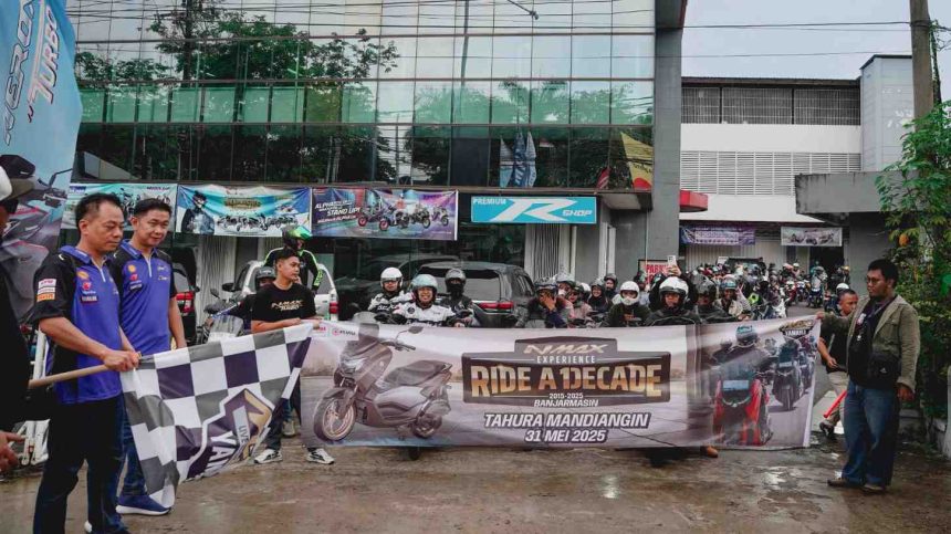 Yamaha Gelar Touring "NMAX Experience: Ride A Decade" Eksplor Alam Kalsel Penuh Tantangan