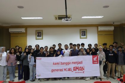 PT Trio Motor Edukasi Mahasiswa HME Poliban Soal Keselamatan Berkendara Lewat Kampanye #Cari_Aman