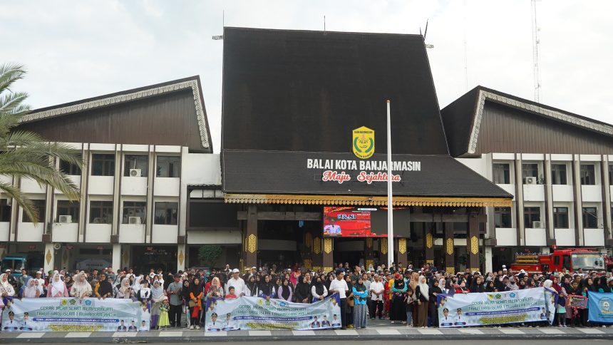 Ribuan Warga Meriahkan Jalan Sehat 1 Muharam di Banjarmasin