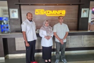 Dinas Komunikasi dan Informatika (Diskominfo) Provinsi Kalimantan Selatan (Kalsel) menerima kunjungan dari perwakilan Badan Intelijen Negara Daerah (BINDA) Kalsel, Banjarbaru, Rabu (4/6/2025). Foto : MC Kalsel