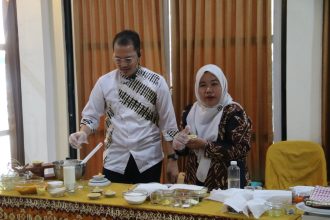 Kegiatan Dispar Kabupaten Tanah Laut menggelar Pelatihan Kuliner bagi pelaku usaha kreatif ( dok foto Asep LK )