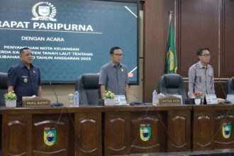 Wakil Bupati hadiri rapat paripurna DPRD Tala ( dok foto Asep LK)