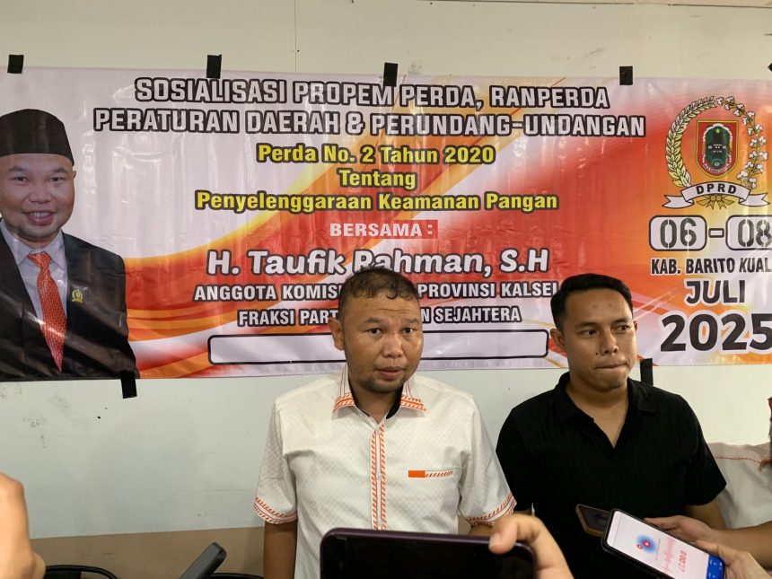 Anggota Komisi II DPRD Kalsel, H Taufik Rahman