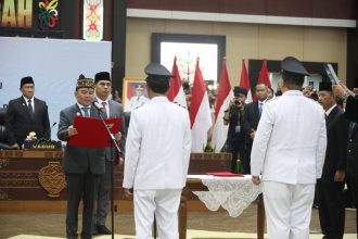 Gubernur Kalteng Lantik Bupati dan Wakil Bupati Lamandau Periode 2025–2030