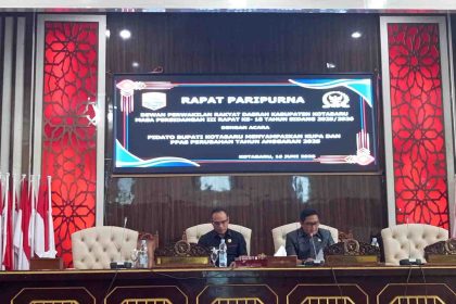 abup Kotabaru Sampaikan Rancangan Perubahan KUA-PPAS 2025 dalam Rapat Paripurna DPRD. Foto: Har/lenterakalimantan.com
