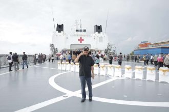 Ketua DPRD Kalsel Hadiri Sunset Coffee Break di Atas KRI Dr Radjiman Wedyodiningrat-992