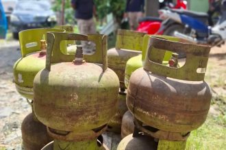 Gas LPG 3 Kg yang disita oleh Satpol-PP Tala. (Dok foto kiriman)