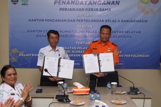 Basarnas Banjarmasin dan BMKG Kalsel Jalin Kerja Sama, Perkuat Dukungan Informasi Operasi SAR