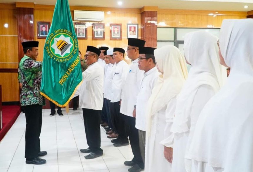 Pelantikan Pimpinan Daerah Dewan Masjid Indonesia (PD DMI) Kabupaten Tanah Laut ( dok foto kiriman Diskominfostasan Tala)