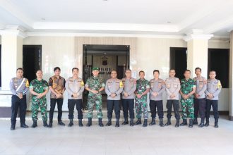 Kapolres Tala Sambut Kedatangan Dandim 1009/TLA ( dok foto Humas Polres Tala )
