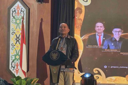 Gubernur Kalimantan Tengah H Agustiar Sabran, saat menyampaikan sambutan pada Musda ke-18 Badan Pengurus Daerah Himpunan Pengusaha Muda Indonesia (BPD Hipmi) Kalteng. Foto: Antonius Sepriyono/lenterakalimantan.com