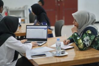 Teks Foto: Proses alur Pendaftaran HKI bagi pelaku ekonomi kreatif di Kabupaten Balangan.