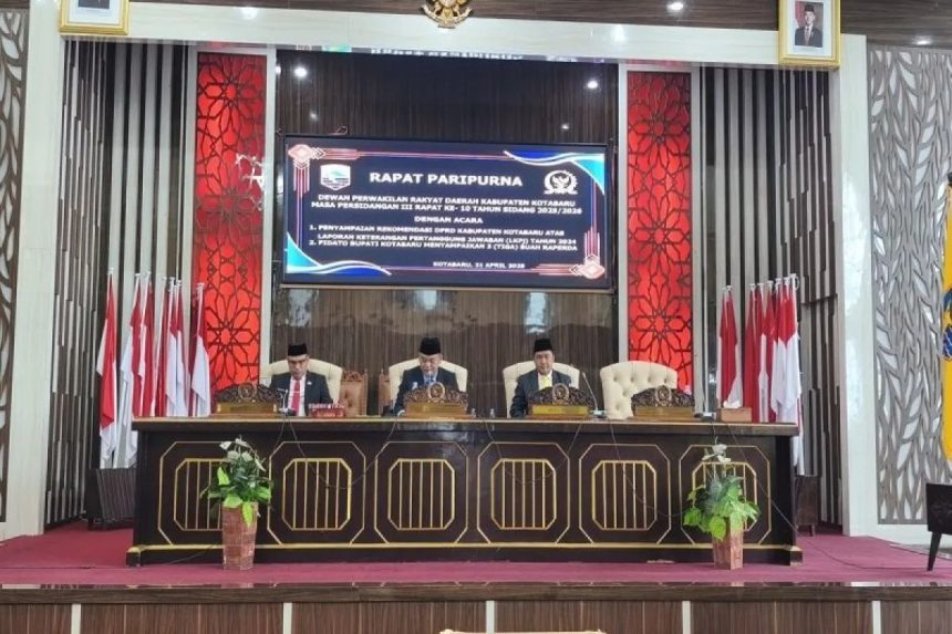 Paripurna Tiga Buah Raperda, DPRD Kotabaru Berharap Dapat Meningkatkan Pelayanan