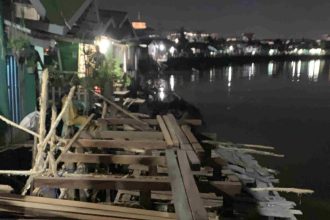 HMI Banjarmasin Harapkan Evaluasi Pekerjaan Jembatan Kampung Hijau Yang Ambruk